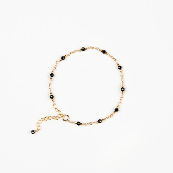 Bracelet Stone Spinelle noire