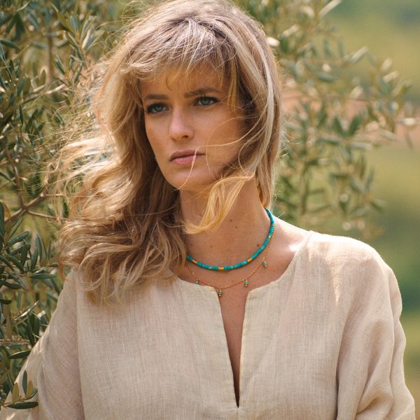 COLLIER MOÏRA TURQUOISE – Image 3