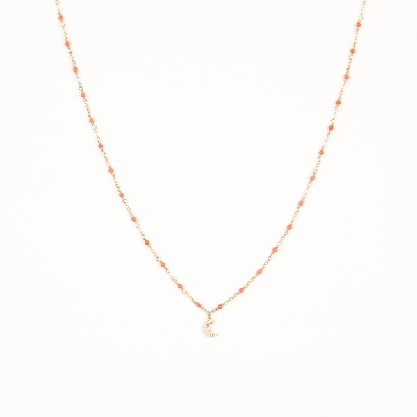 Collier Luna, corail ou blanc