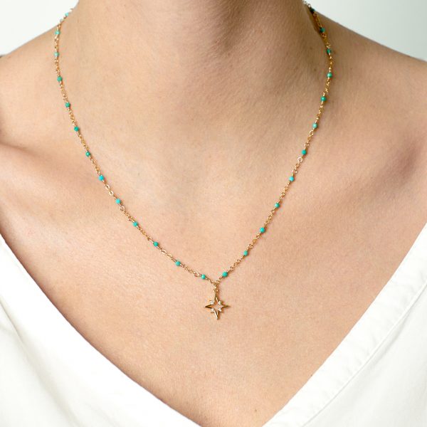 Collier North, vert ou bleu