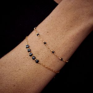 Bracelet Born Spinelle Noir - Marianne Vey Paris