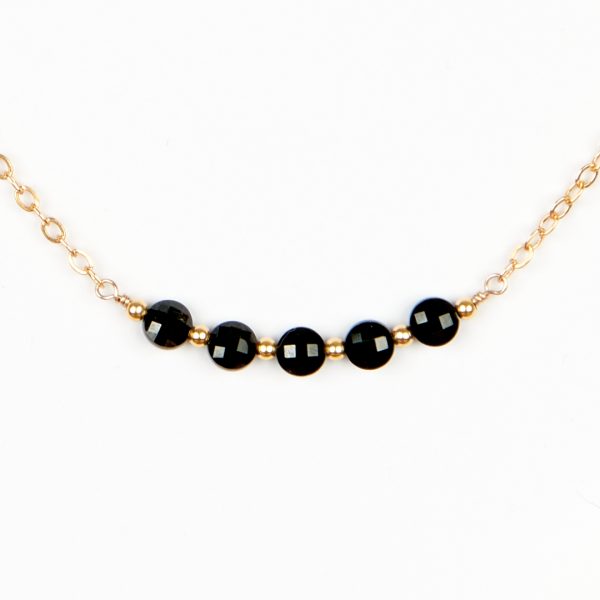 Collier Born en spinelle noire