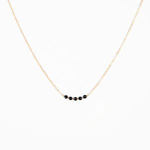 Collier Born en spinelle noire