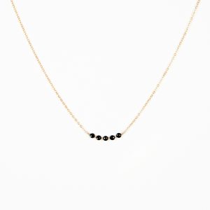 Collier Born en spinelle noire