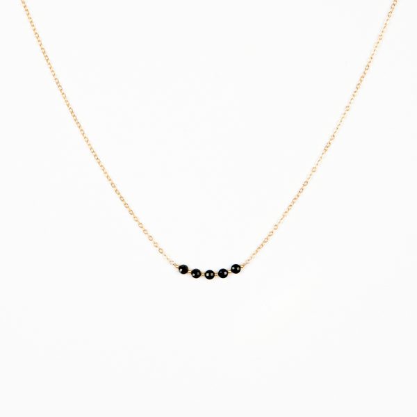 Collier Born en spinelle noire