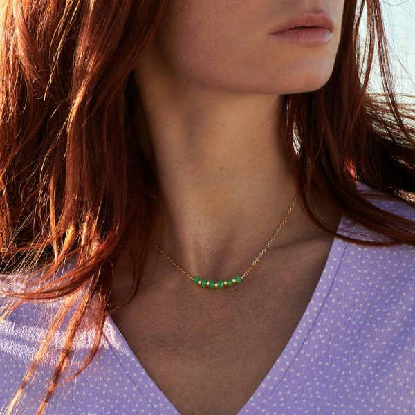 Collier Nina Chrysoprase