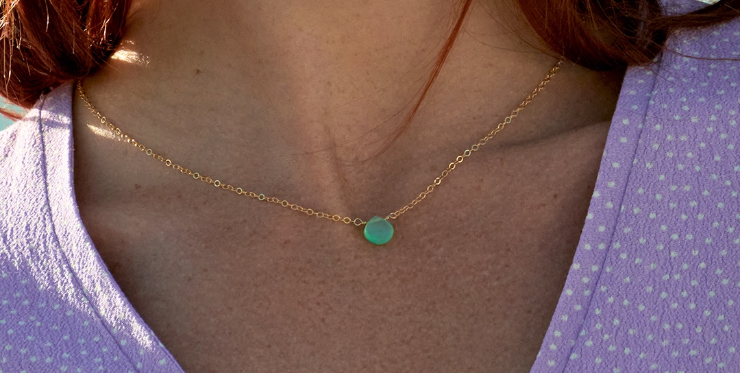 Collier MARGOT Chrysoprase Marianne Vey