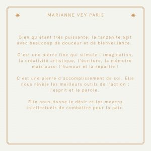 Propriétés de la pierre Tanzanite