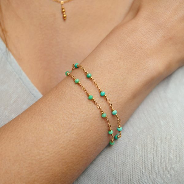 Bracelet Stone Chrysoprase