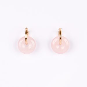 Créoles Suzanne Quartz Rose