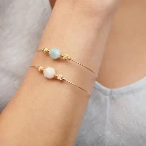 Bracelet Jonc Aigue Marine - Marianne Vey